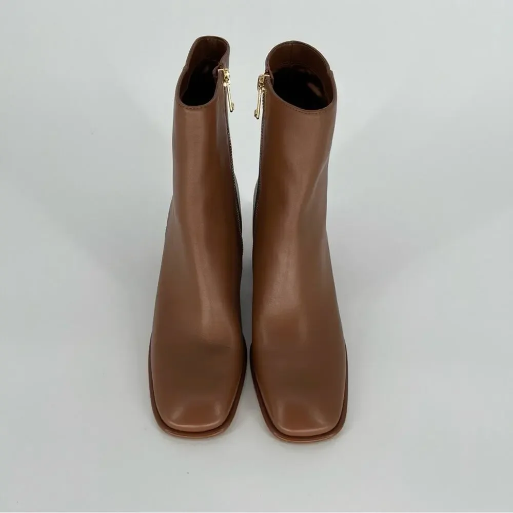 MICHAEL Michael Kors Maude Block Heel booties luggage brown - 9.5